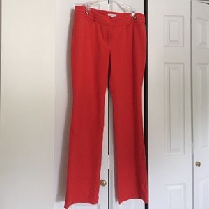 NYC - coral slacks