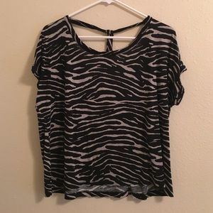 FOREVER 21 zebra print top