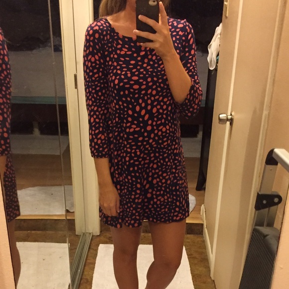 Lulus Dresses & Skirts - Navy and pink hourglass Lilly dress