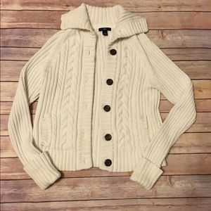 Gap Collared Cable Knit Sweater