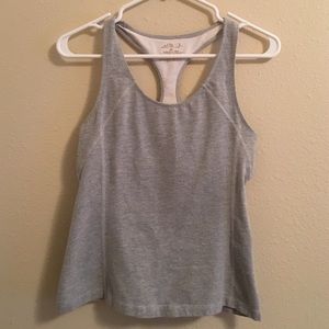 Gray workout tank