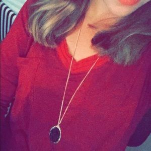 Black Crystal Necklace