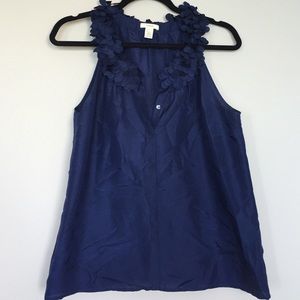 J. Crew navy sleeveless Blouse
