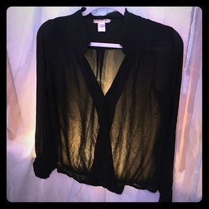 Black mesh shirt