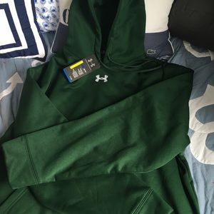 Under Armour hoodie sweatshirt men XL dark green