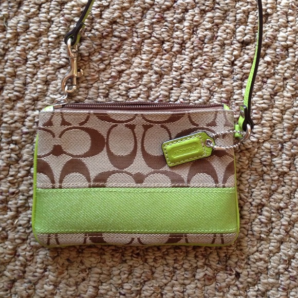Coach mini wristlet