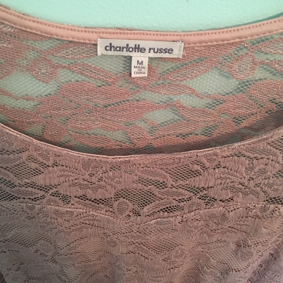 SALE 🎉 Charlotte Russe Lace Purple Dress - Picture 2 of 2