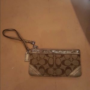 Coach wristlet wallet
