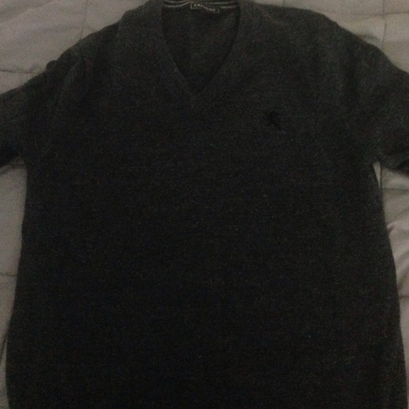 Charcoal gray vneck sweater