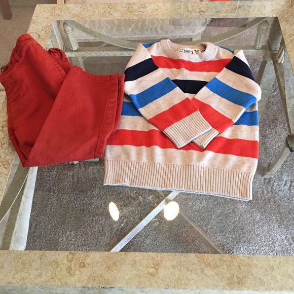Children's Place Color Block Sweater + Pants