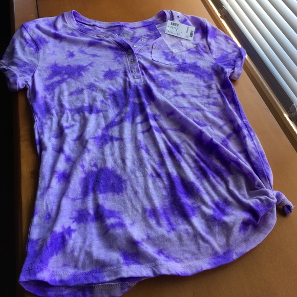 Justice girls tie dye shirt