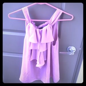 Lavender Ruffle Blouse