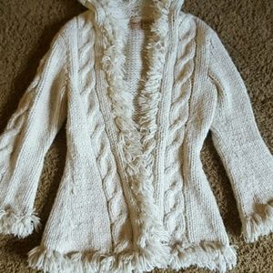 Kenji hand-knit sweater coat vintage