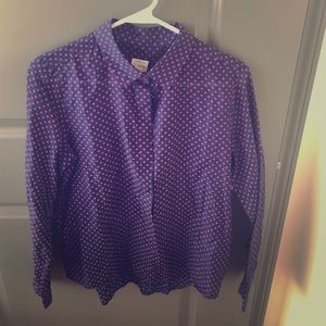 J. Crew Perfect Shirt- Dots