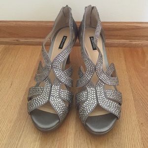 Alex Marie Rhinestone Heels- Size 8