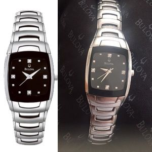 Bulova silver color watch