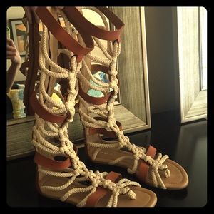 Knee High Gladiator Sandals