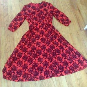 ASOS Printed Midi Dress