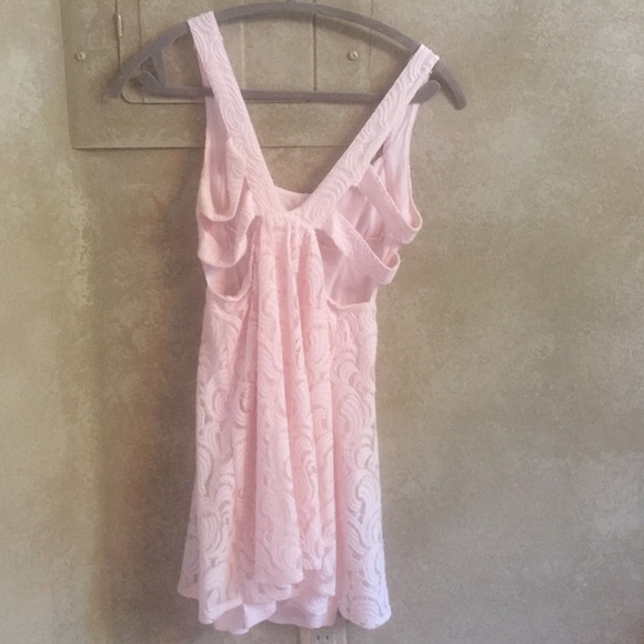 Free people , light pink lace dress size 4 - Picture 2 of 2