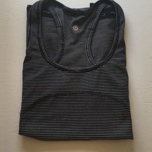 Lululemon athletica run swiftly striped shirt