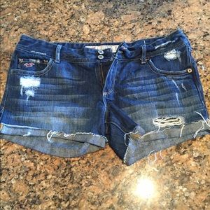 Hollister Distressed Denim Shorts