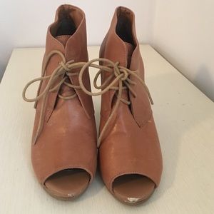 Ann Taylor Loft open toed booties