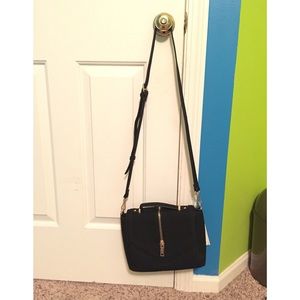 Vegan leather black Crossbody bag
