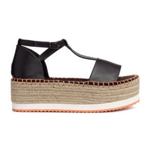 H&M Black platform sandals