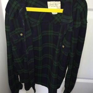 long sleeve flannel size small from forever 21