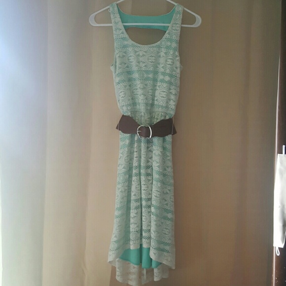 Maurices blue and lace belted sundress