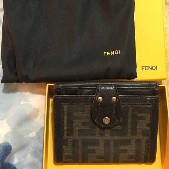 100% Authentic Fendi Zucca Wallet with dust bag.