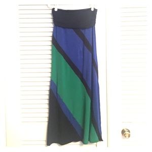 Olivia Moon Colorblock Maxi Skirt