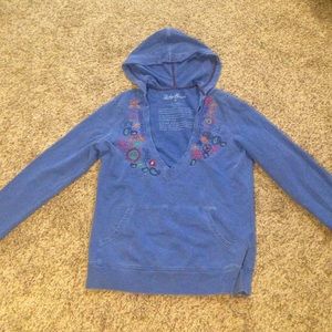 Blue Lucky Brand Hooded Sweater