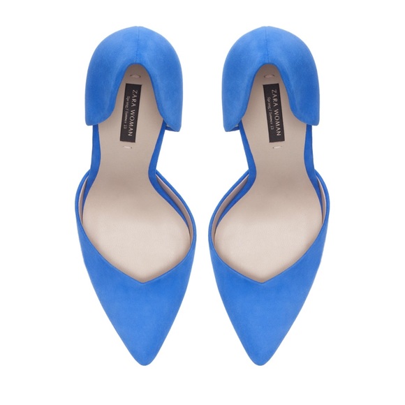 Zara Blue Suede Shoes