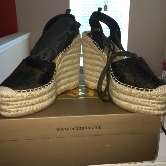 Ashitalia-Tracy camo espadrilles 38M aka ASH