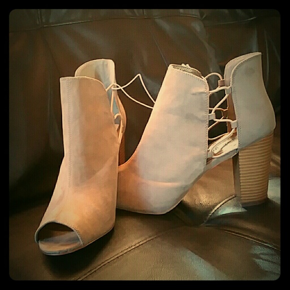 Madden Girl Tan Heel Bootie
