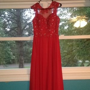 Red prom dress