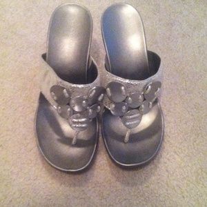 Calvin Klein silver sandals