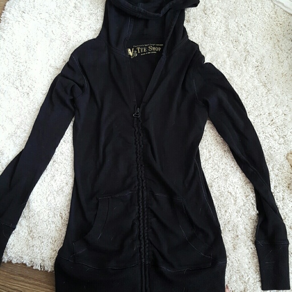 VS tee shop ruched hoodie