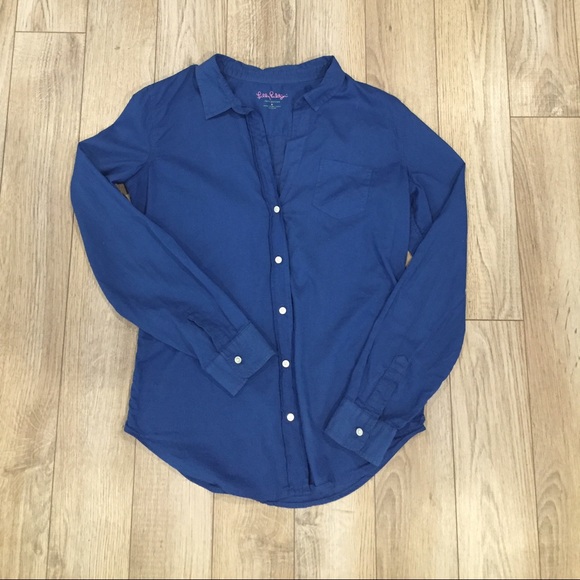 Lilly Pulitzer - Anna Maria Button Down in Indigo