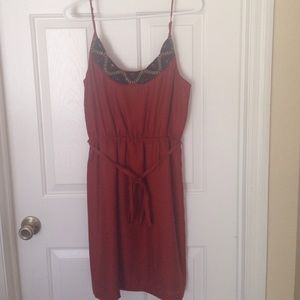Burnt orange dress