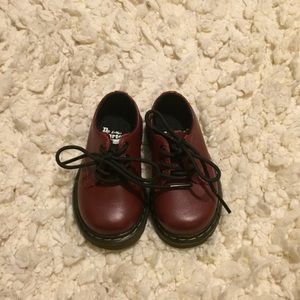Ox blood baby dr martens size us 4