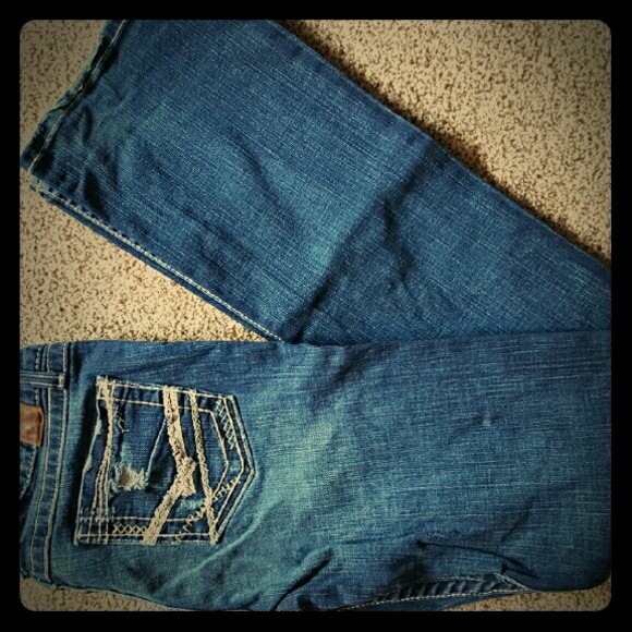 BKE brand blue jeans long!