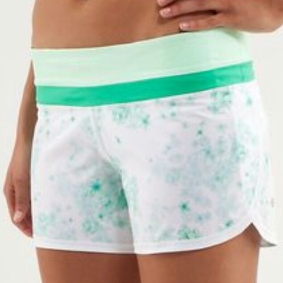 Mint green Lululemon shorts! Size 8!