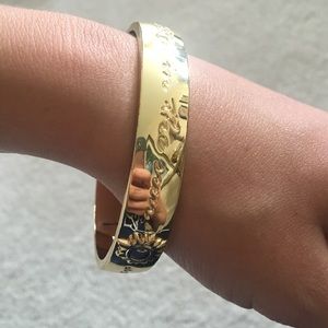 Rare Gold Lilly Pulitzer Bangle