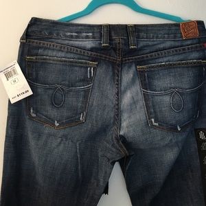 Lucky Legend jeans NWT size 32 peace sign bead