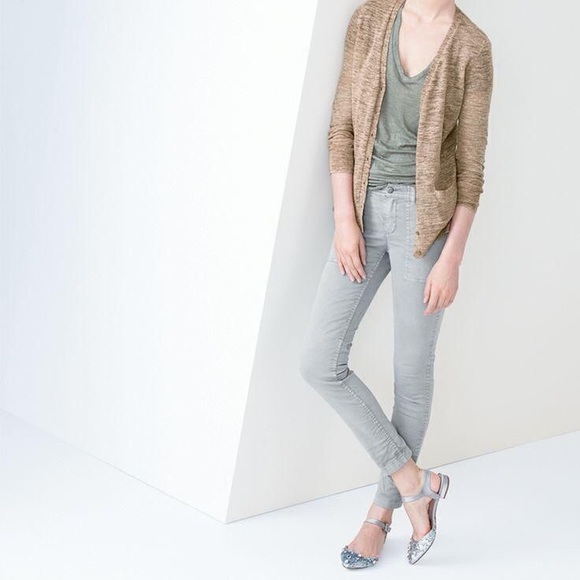 J Crew Skinny Washed Twill Utility Pant