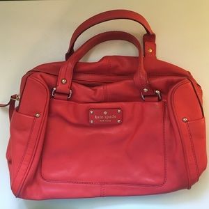 Kate Spade: red leather purse