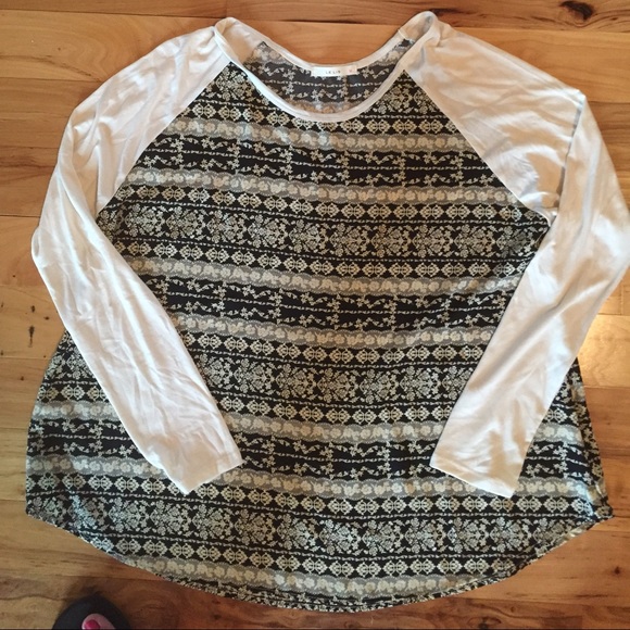 Le Lis LS black/ivory top