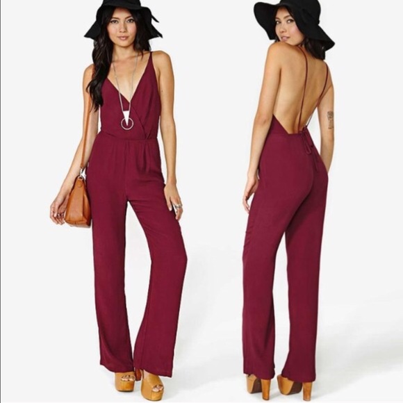 🎉 FINAL SALE🎉Burgundy Jumpsuit
